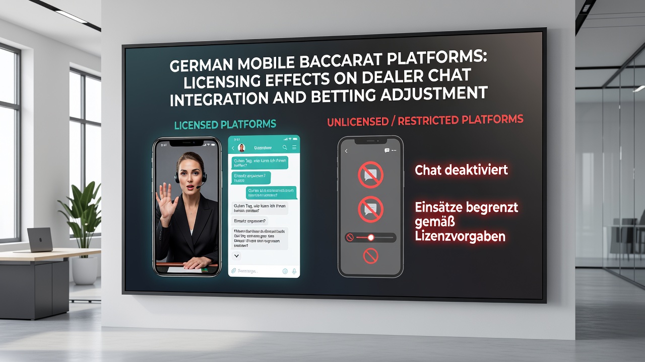Darstellung von Wettanpassungen und Chat-Interaktionen auf mobilen Baccarat-Plattformen unter regulatorischen Vorgaben